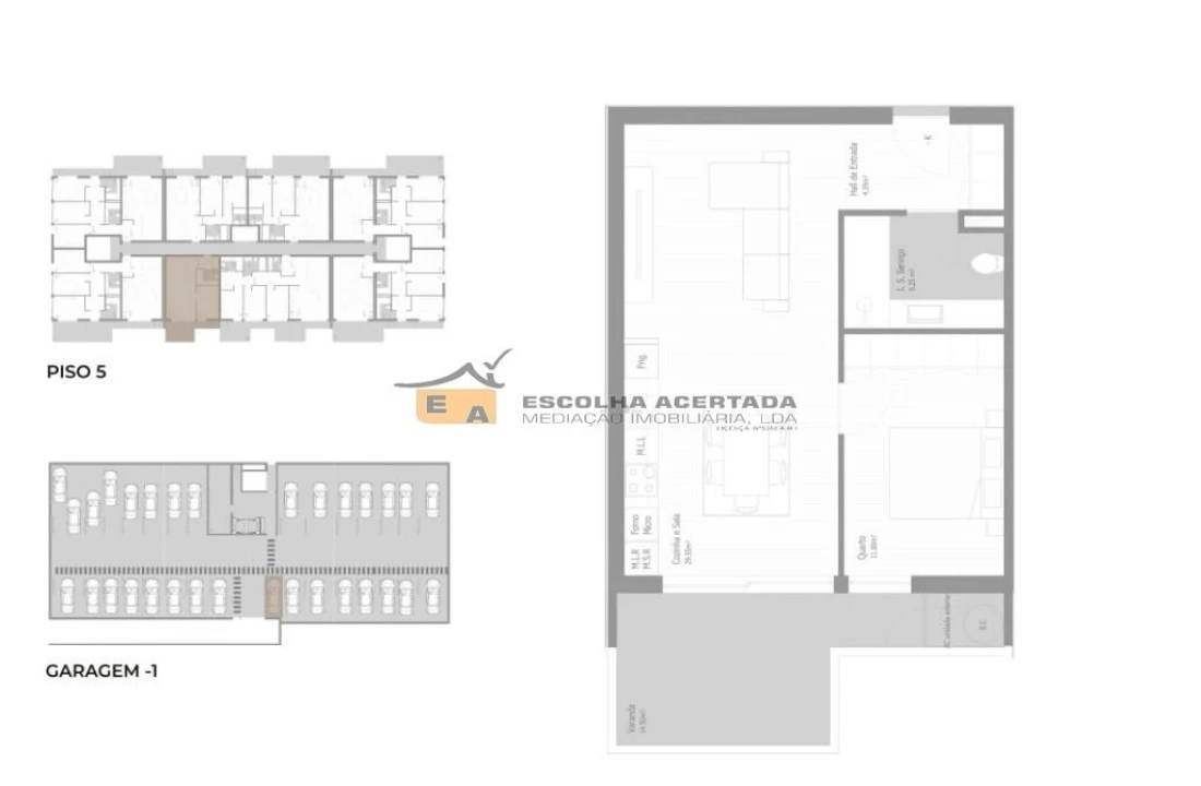 Apartamento T1 para Venda em Valongo Foto 13