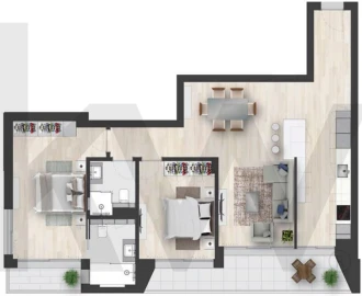 Apartamento T2 para Venda em Santo Antonio