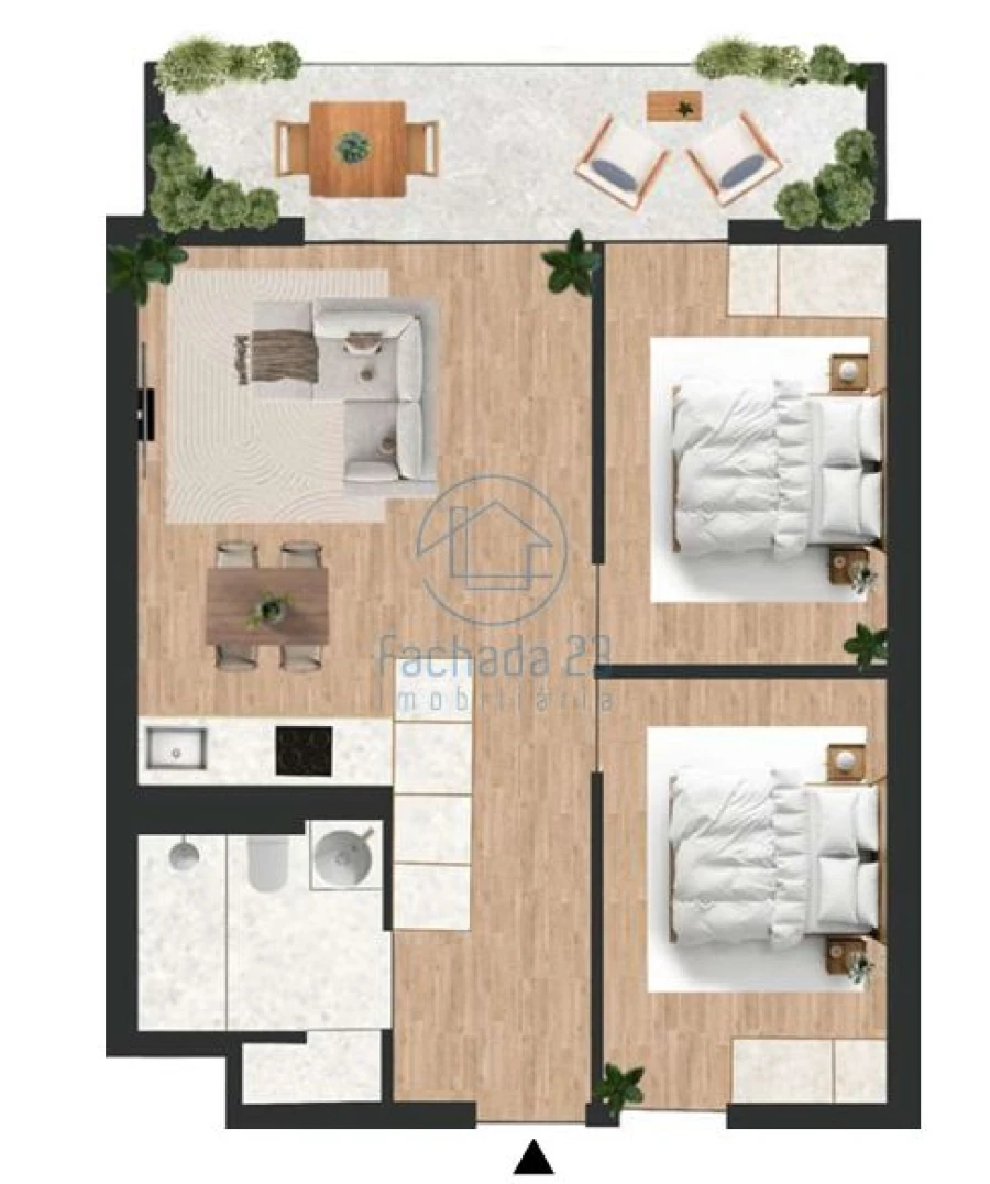 Apartamento T2 para Venda em Vilar de Andorinho Planta 1