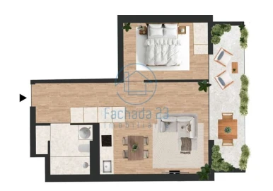 Apartamento T1 para Venda em Vilar de Andorinho