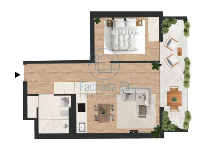 Apartamento T1 para Venda em Vilar de Andorinho Foto 15