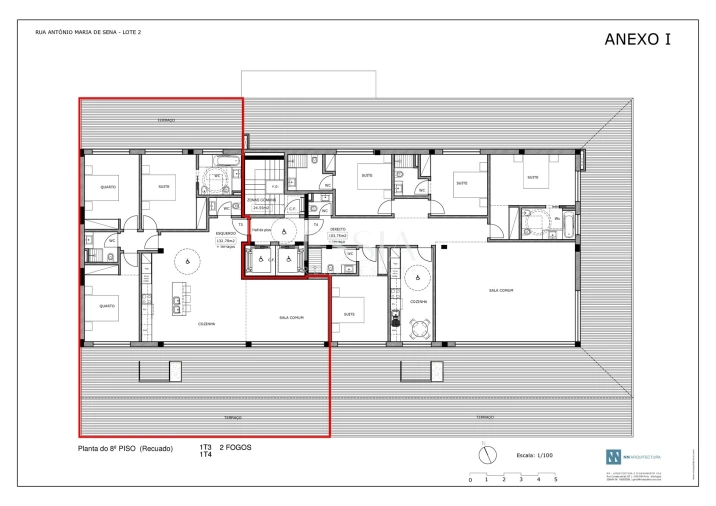 Apartamento T3 para Venda em Lordelo do Ouro e Massarelos Planta 1