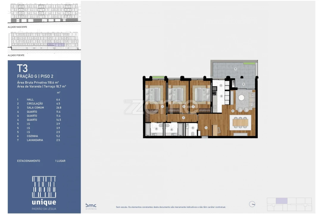 Apartamento T3 para Venda em Custóias, Leça do Balio e Guifões Foto 1
