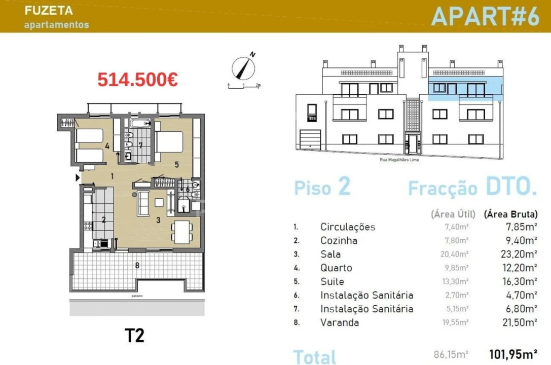 Apartamento T2 para Venda em Moncarapacho e Fuseta Foto 1