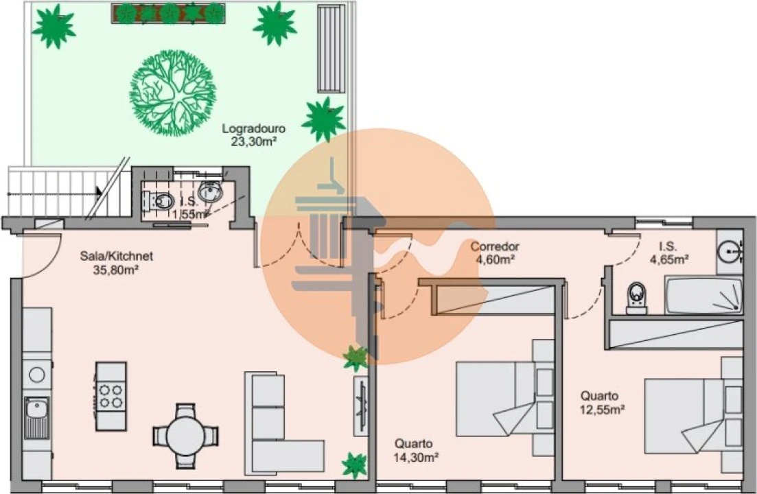 Apartamento T2 para Venda em Vila Real de Santo Antonio Foto 30