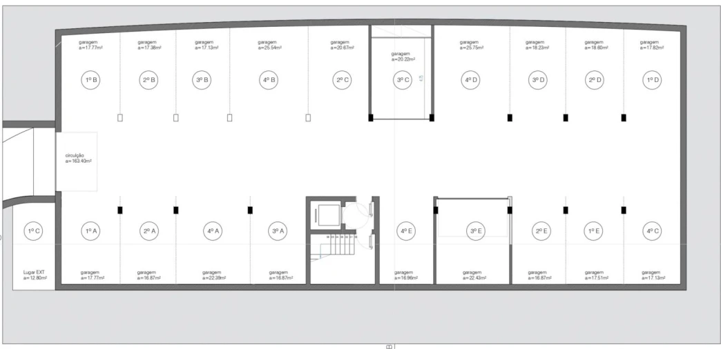 Apartamento T3 para Venda em Viseu Planta 1