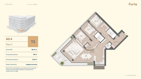 Apartamento T3 para Venda em Vila do Conde