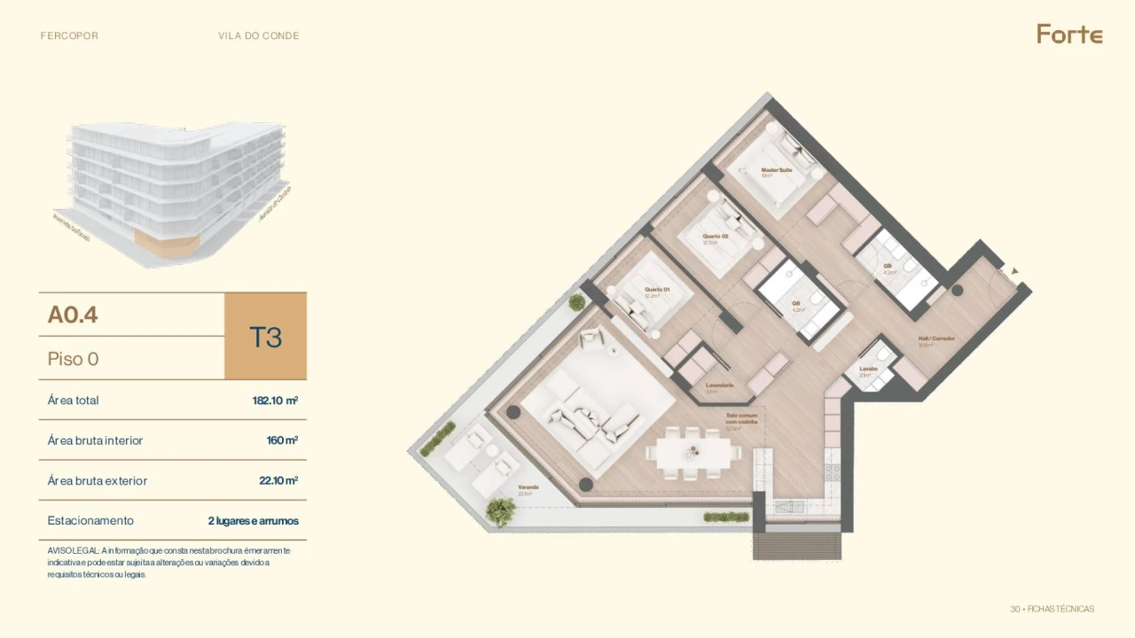 Apartamento T3 para Venda em Vila do Conde Foto 31