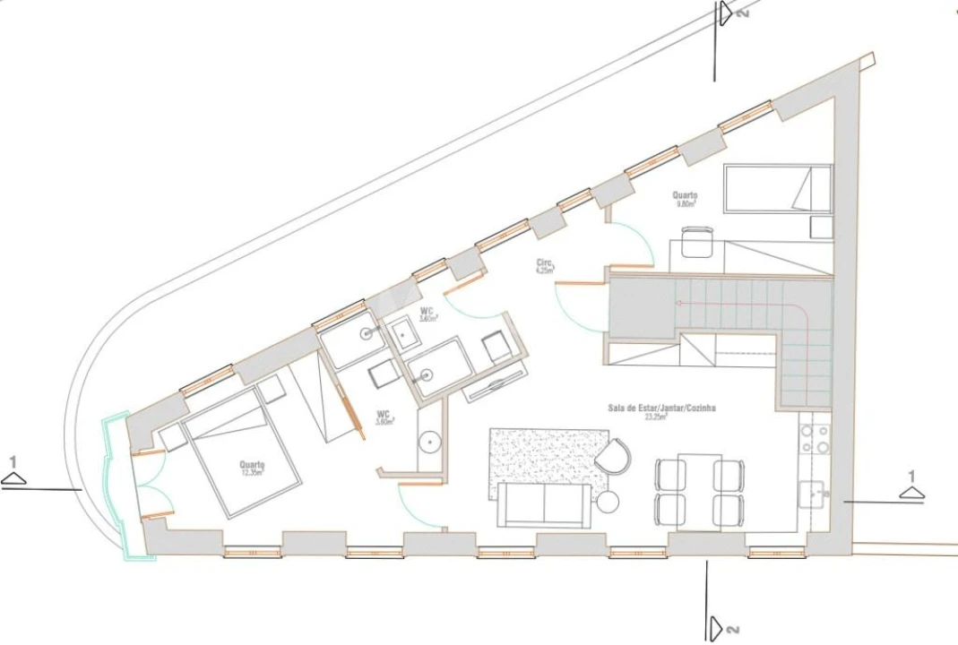 Apartamento T2 para Venda em São João da Madeira Foto 7