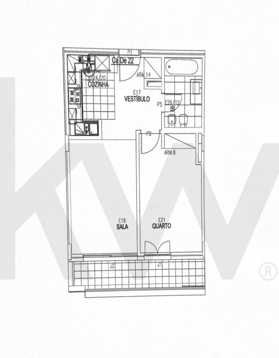 Apartamento T1 para Venda em Seixal, Arrentela e Aldeia de Paio Pires Planta 1