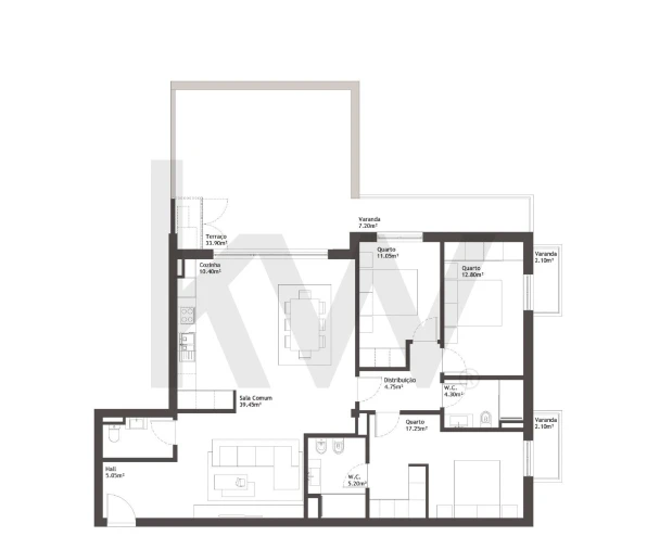 Apartamento T3 para Venda em Baltar Foto 19