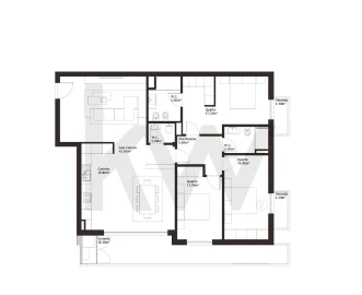 Apartamento T3 para Venda em Baltar