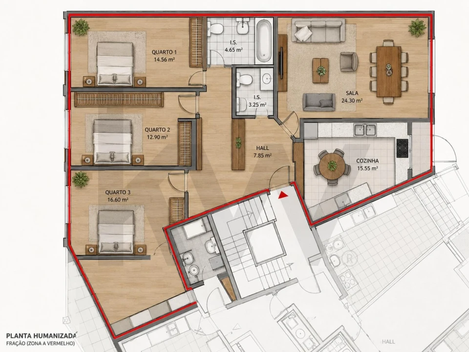 Apartamento T3 para Venda em Corroios Foto 22