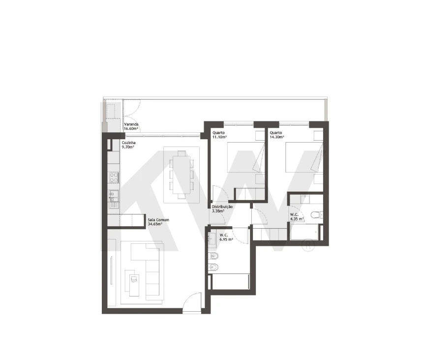 Apartamento T2 para Venda em Baltar Foto 21