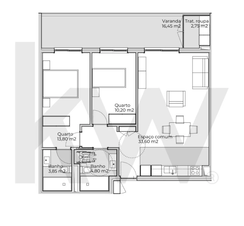 Apartamento T2 para Venda em Valongo Foto 15
