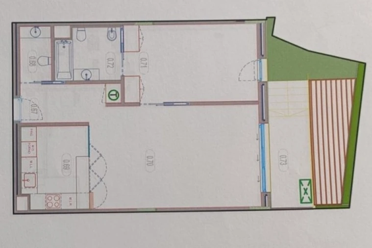 Apartamento T1 para Venda em União das Freguesias de Setúbal Planta 1