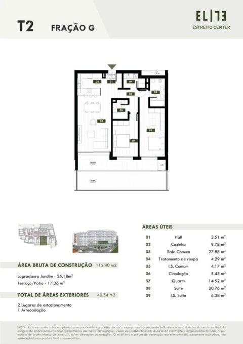 Apartamento T2 para Venda em Estreito de Camara de Lobos