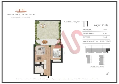 Apartamento T1 para Venda em Oliveira do Douro