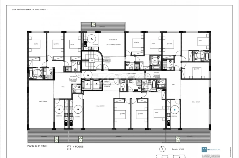 Apartamento T3 para Venda em Ramalde Planta 1