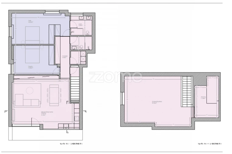 Apartamento T2 para Venda em Mozelos Planta 1