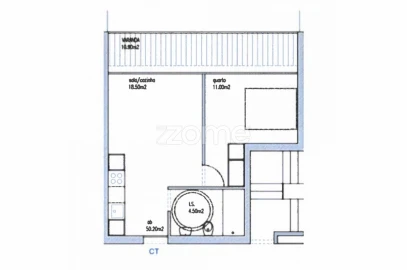 Apartamento T1 para Venda em São Mamede de Infesta e Senhora da Hora