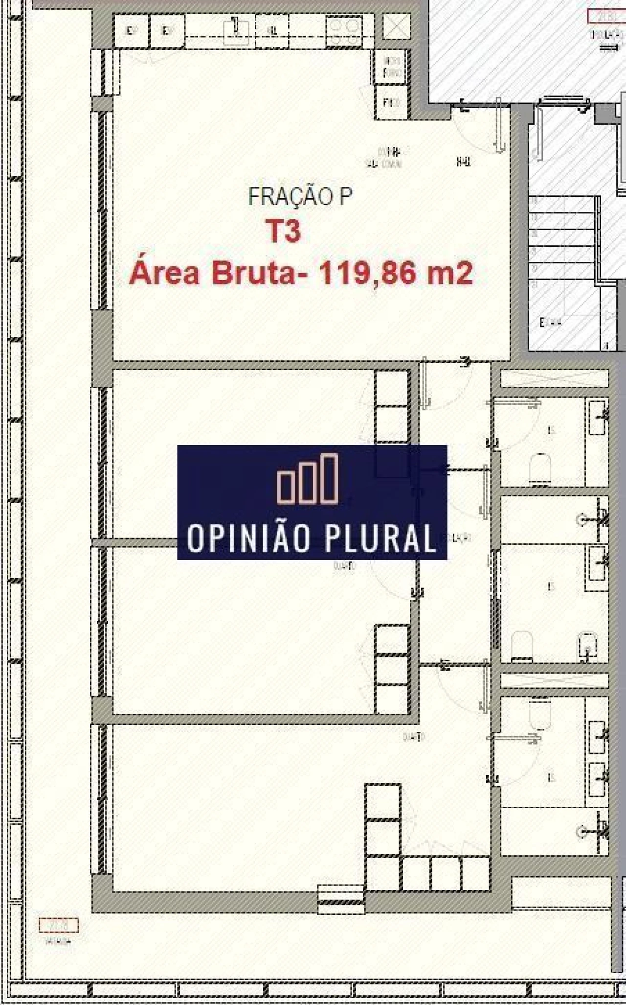 Apartamento T3 para Venda em Madalena Foto 16