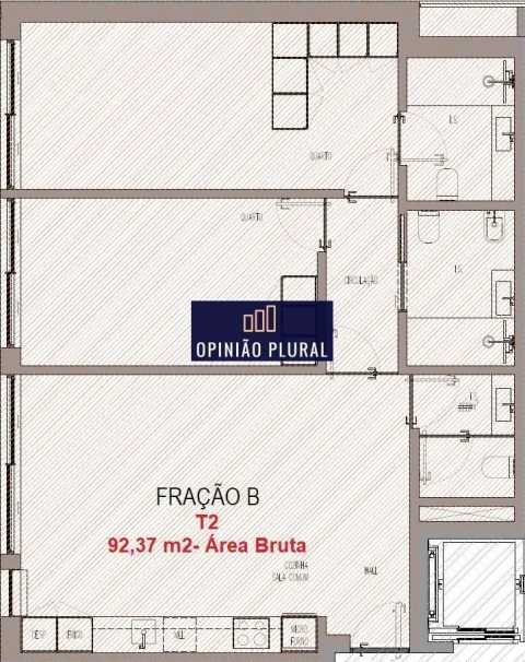 Apartamento T2 para Venda em Madalena