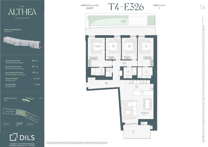 Apartamento T4 para Venda em Queluz e Belas Planta 1