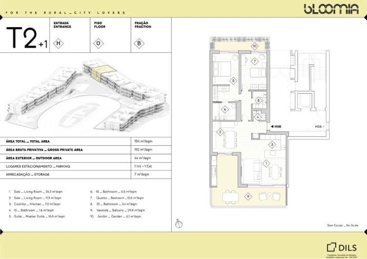 Apartamento T2 para Venda em Queluz e Belas Planta 1