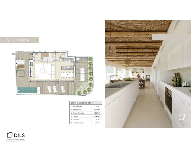 Moradia T3 para Venda em Comporta Planta 2