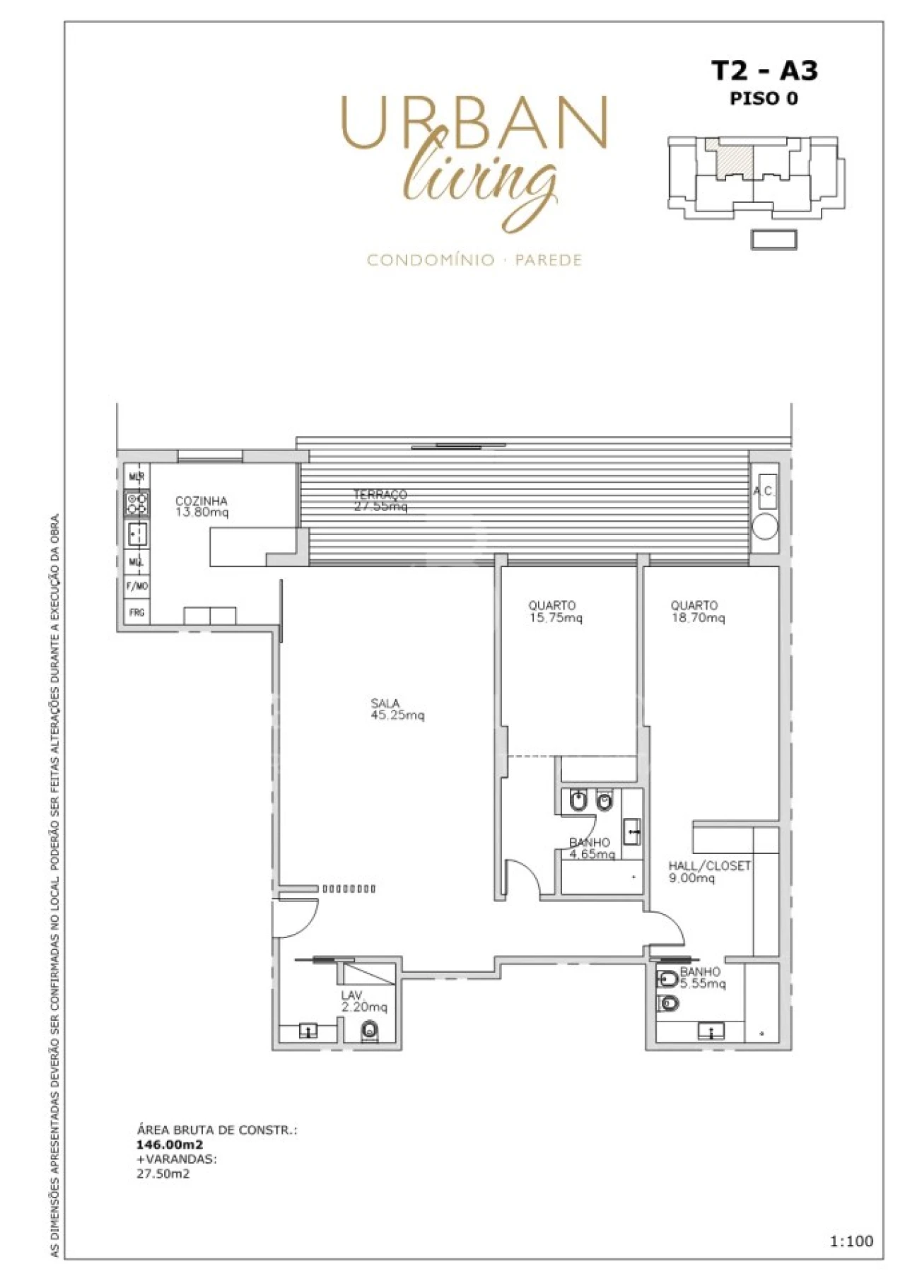 Apartamento T2 para Venda em Carcavelos e Parede Foto 32