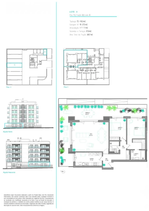 Apartamento T2 para Venda em Carcavelos e Parede