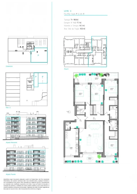 Apartamento T4 para Venda em Carcavelos e Parede