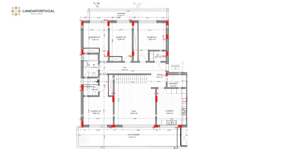 Apartamento T4 para Venda em Tavira (Santa Maria e Santiago) Planta 1