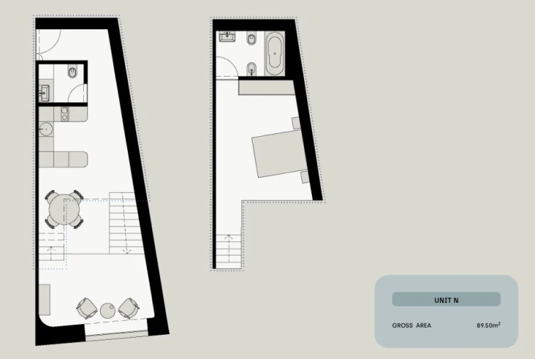Apartamento T1 para Venda em Santa Marinha e São Pedro da Afurada Planta 1