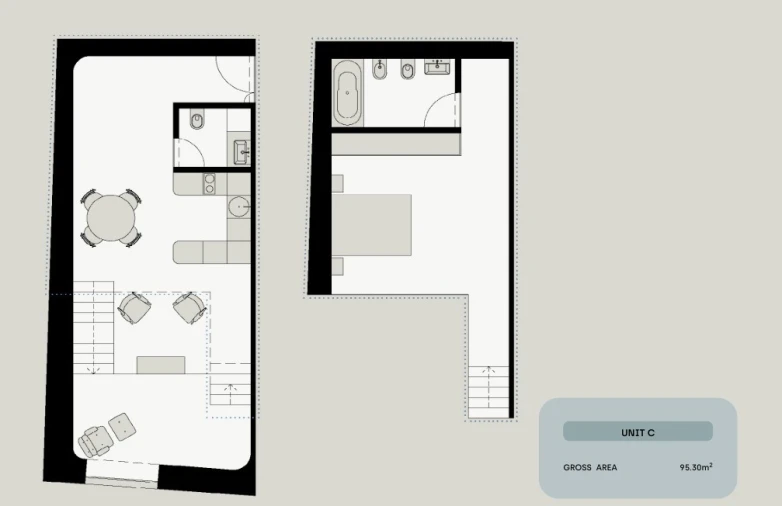 Apartamento T1 para Venda em Santa Marinha e São Pedro da Afurada Planta 1