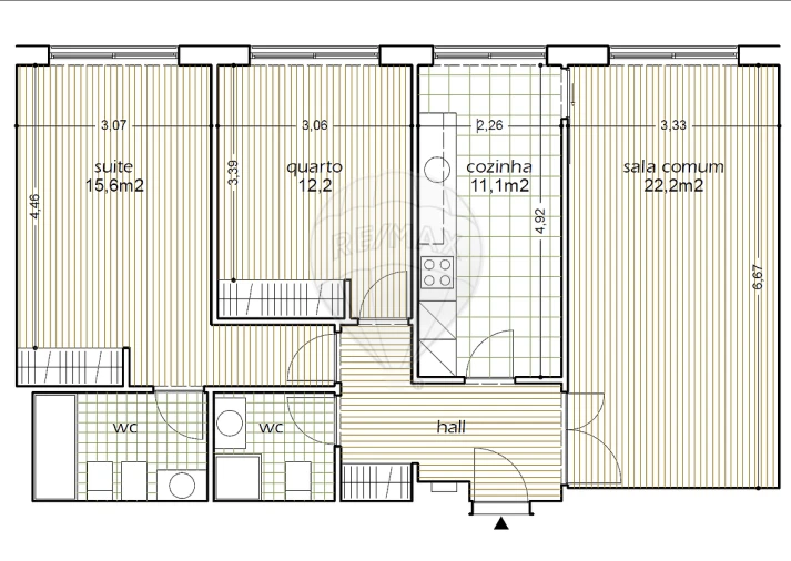 Apartamento T2 para Arrendamento em Matosinhos e Leça da Palmeira Foto 16