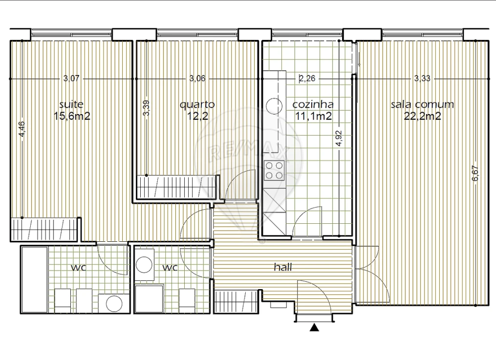 Apartamento T2 para Arrendamento em Matosinhos e Leça da Palmeira Foto 16