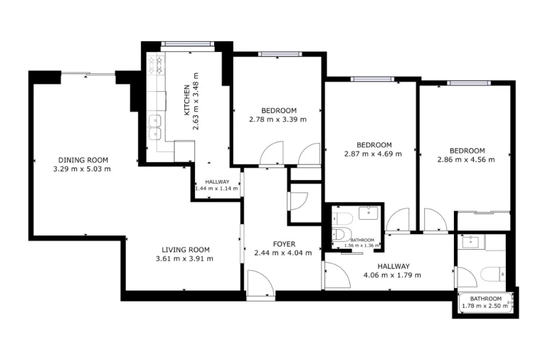 Apartamento T3 para Venda em Santa Maria Maior e Monserrate e Meadela Planta 1