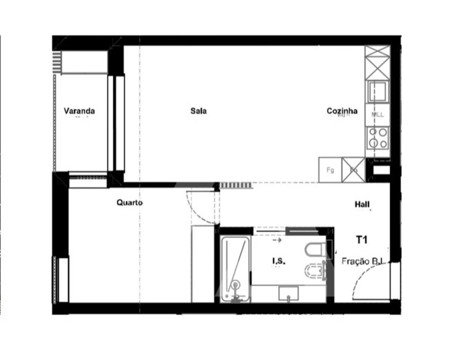 Apartamento T1 para Venda em Glória e Vera Cruz Foto 19