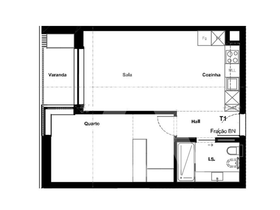 Apartamento T1 para Venda em Glória e Vera Cruz Foto 18