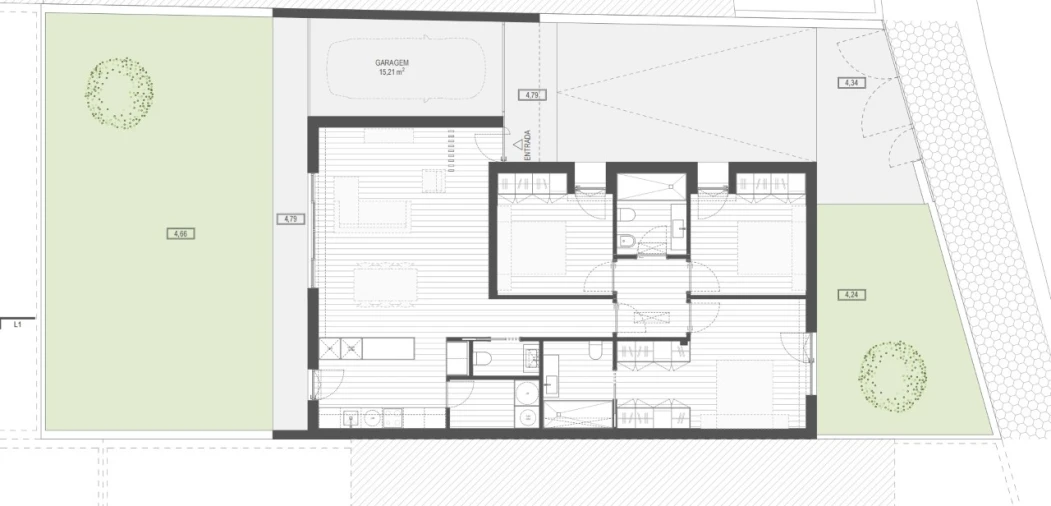 Moradia T3 para Venda em Gafanha do Carmo Planta 1