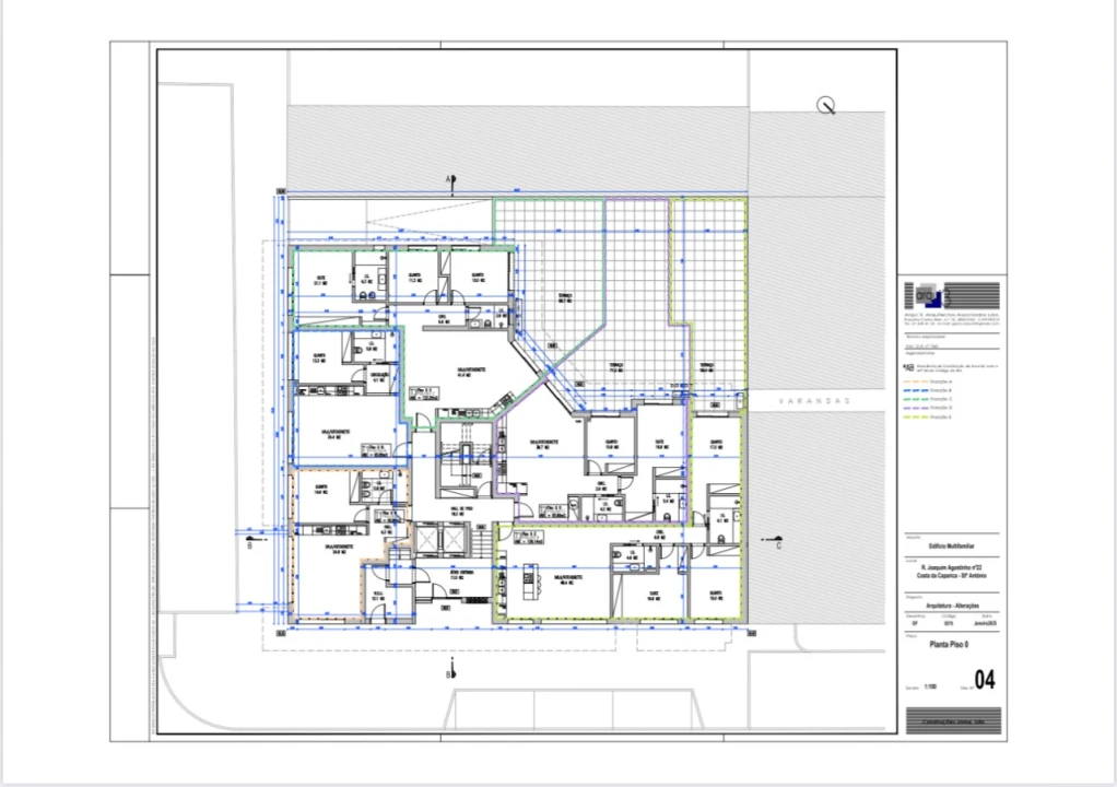 Apartamento T2 para Venda em Costa da Caparica Planta 2