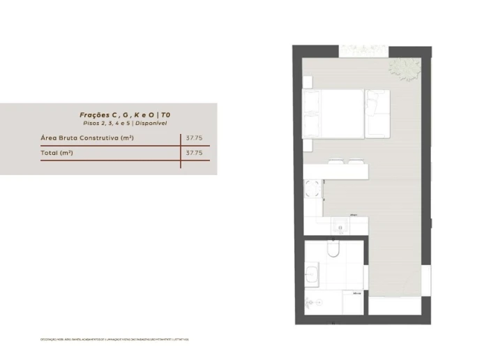 Apartamento para Venda em Custóias, Leça do Balio e Guifões Planta 1