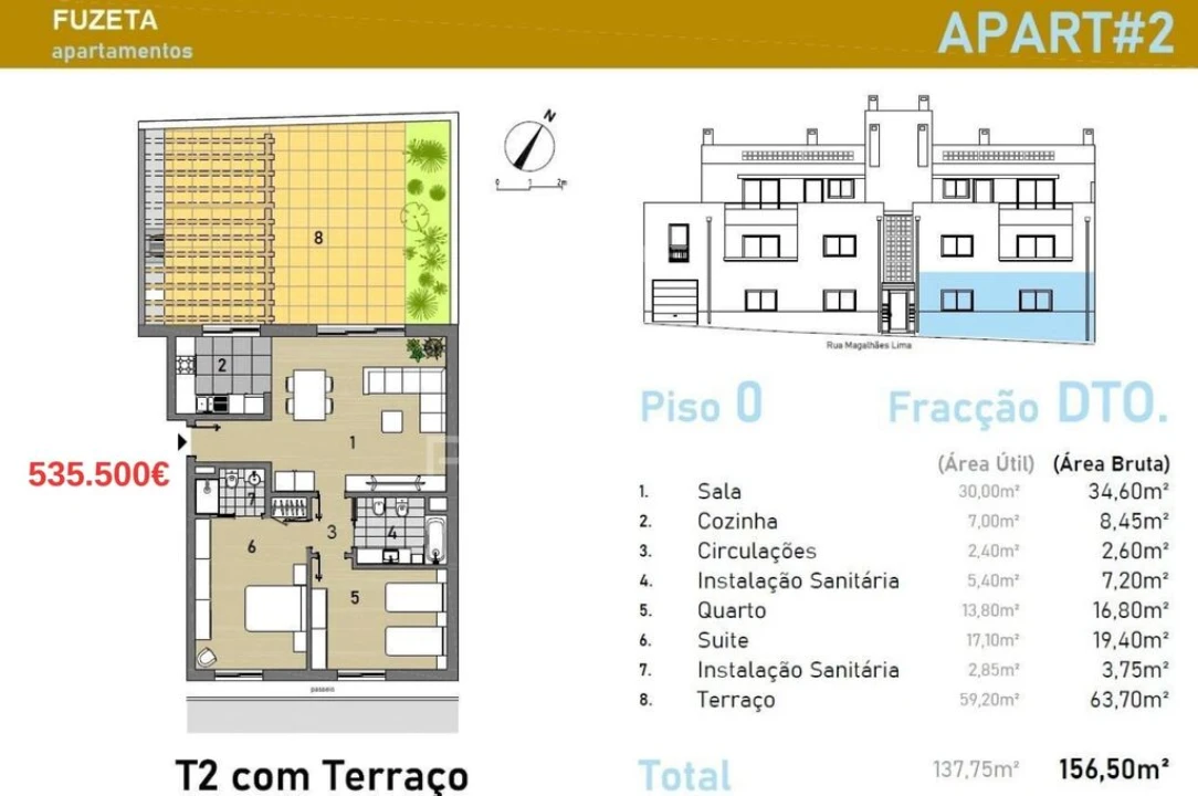 Apartamento T2 para Venda em Moncarapacho e Fuseta Foto 1