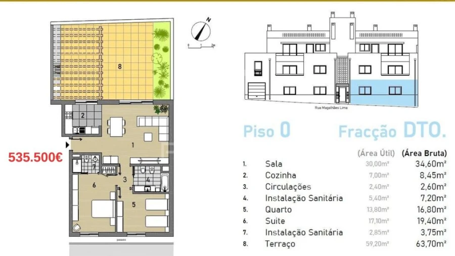 Apartamento T2 para Venda em Moncarapacho e Fuseta