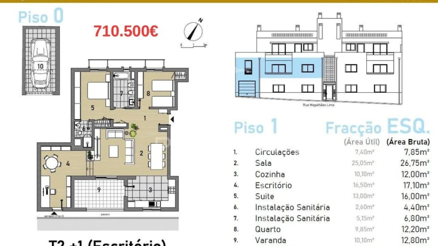 Apartamento T3 para Venda em Moncarapacho e Fuseta