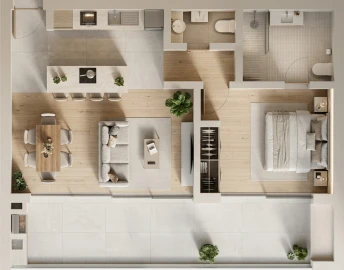 Apartamento T1 para Venda em Santo Antonio