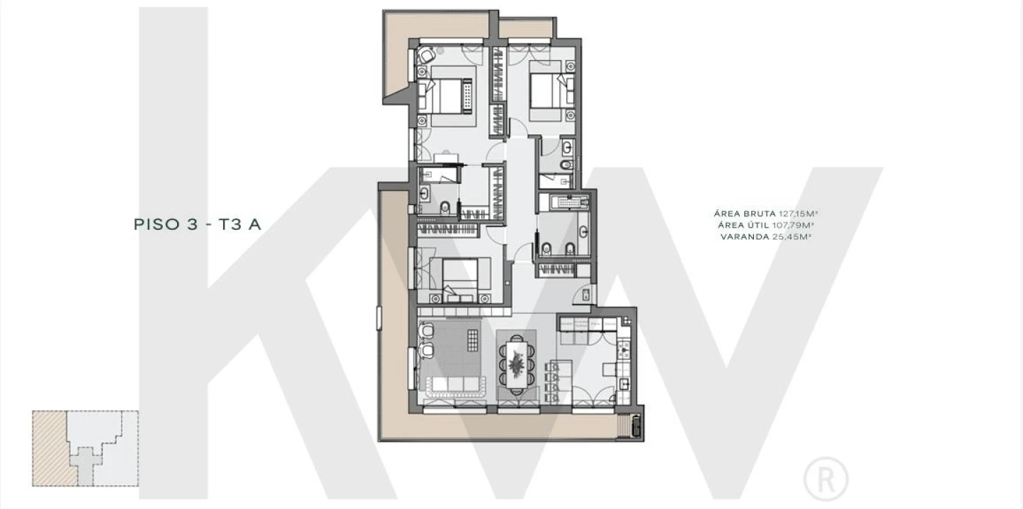 Apartamento T3 para Venda em Vialonga Foto 5