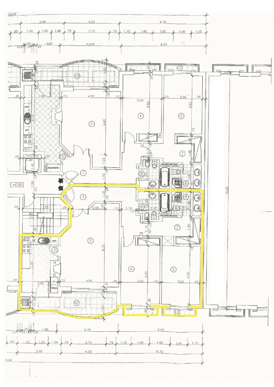 Apartamento T2 para Venda em Lagos (São Sebastião e Santa Maria) Planta 1